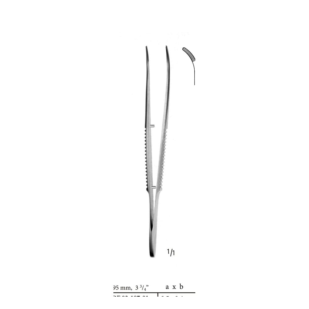 Tissue Forceps — 95 mm (9.5 cm), Pattern 187-05 1 DF 03-187-05