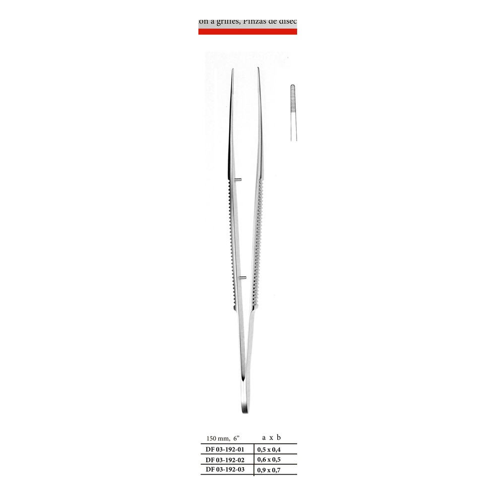 Tissue Forceps — 150 mm (15 cm), Pattern 192-04 1 DF 03-192-04