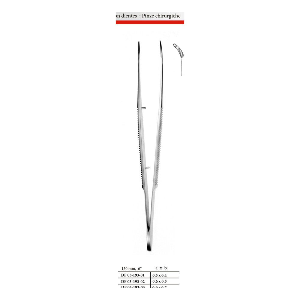 Tissue Forceps — 150 mm (15 cm), Pattern 193-02 1 DF 03-193-02