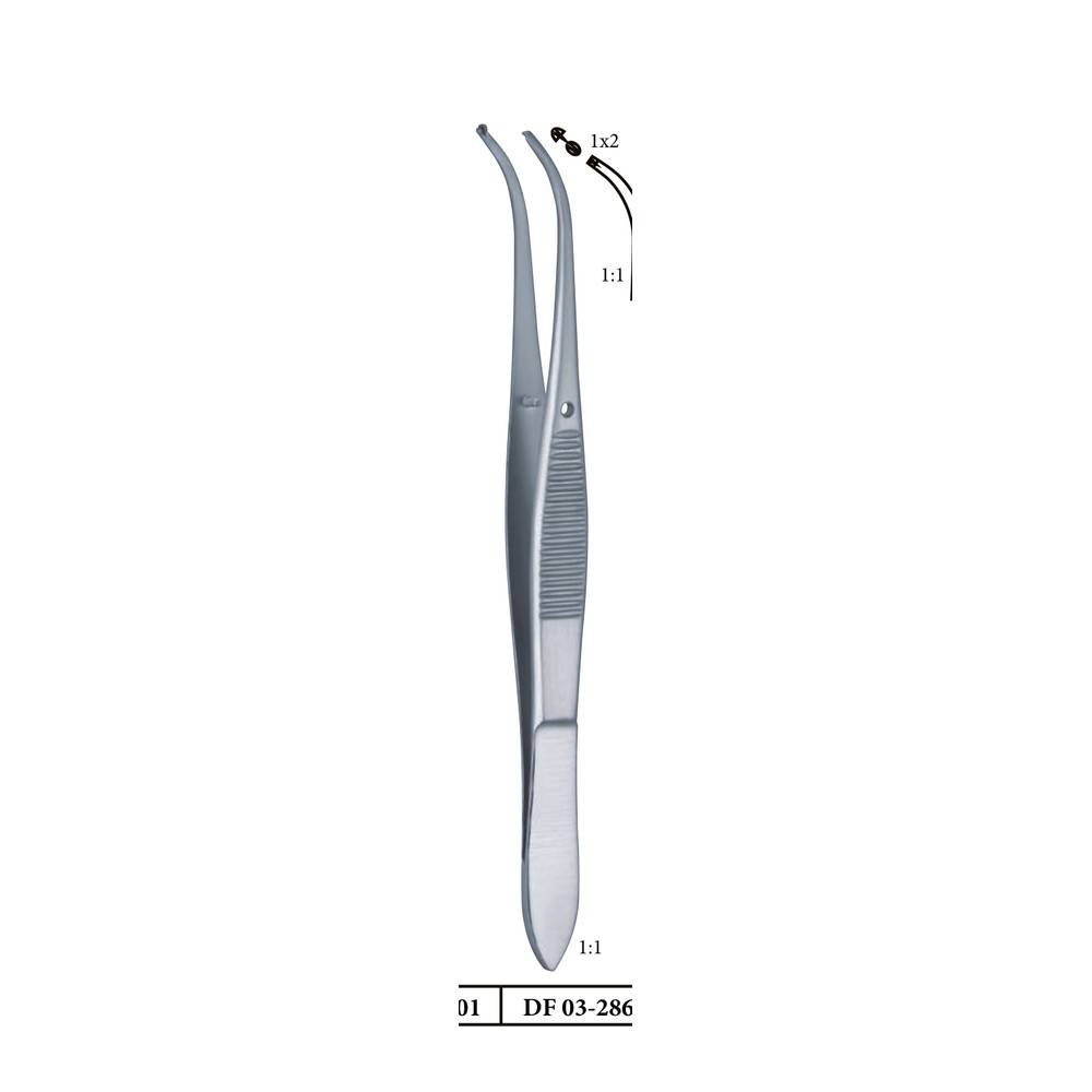 Graefe 10.5cm Iris forceps 1 DF 03-286-01