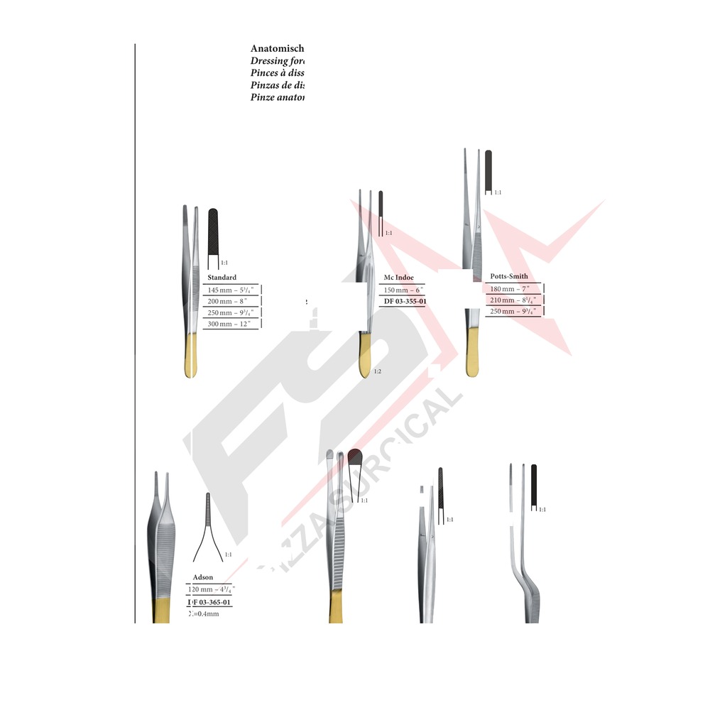 Standard 30cm TC Dressing forceps (30.0 cm) 1 DF 03-350-04