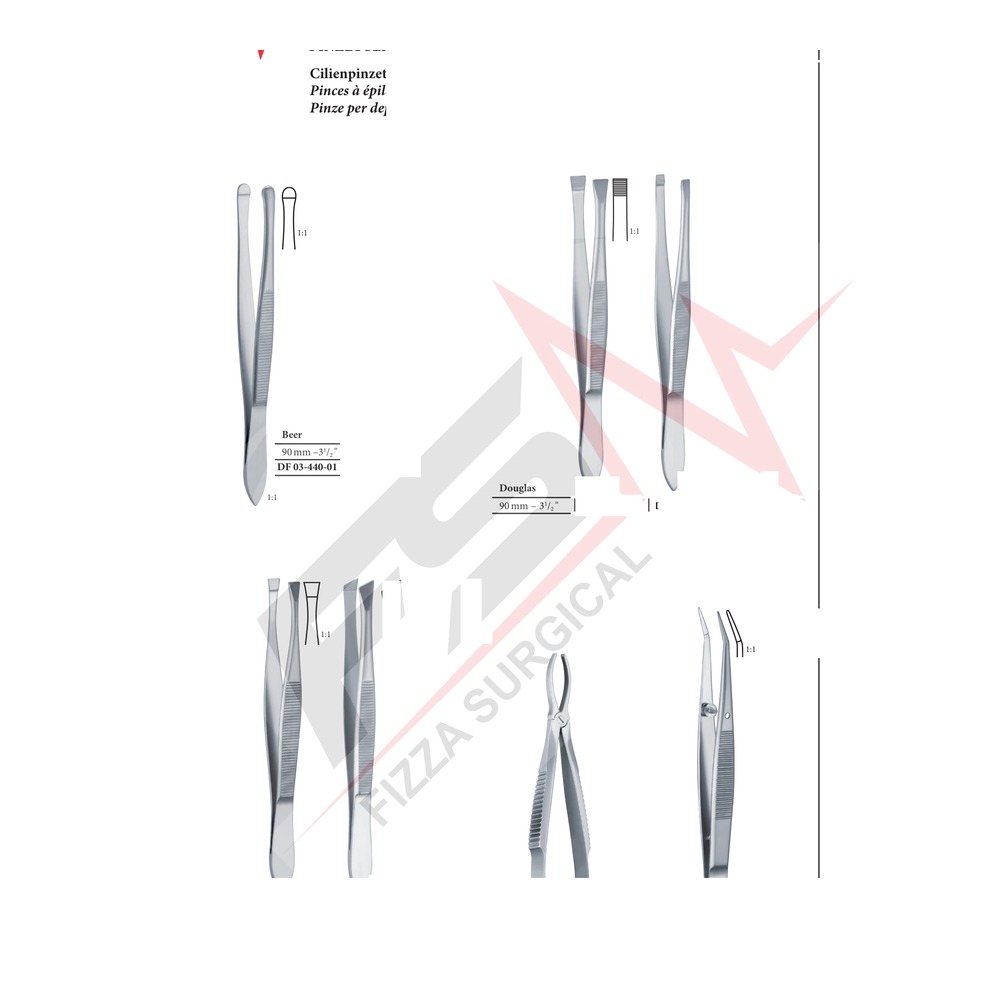 Douglas 9cm Cilia forceps 1 DF 03-445-01