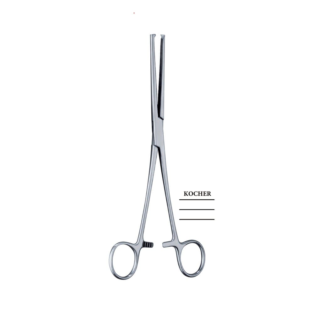 Kocher Hemostatic Forceps — 185 mm (18.5 cm) 1 HF 04-140-03