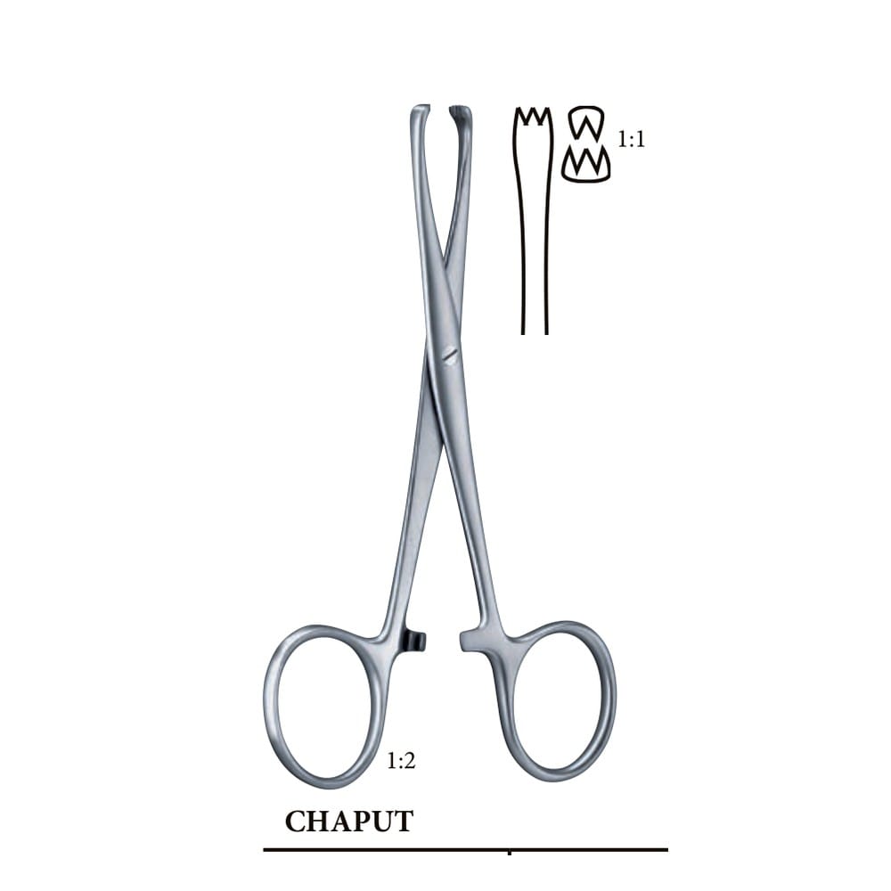 CHAPUT 130mm 13cm HAEMOSTATIC FORCEPS 1 HF 04-165-01