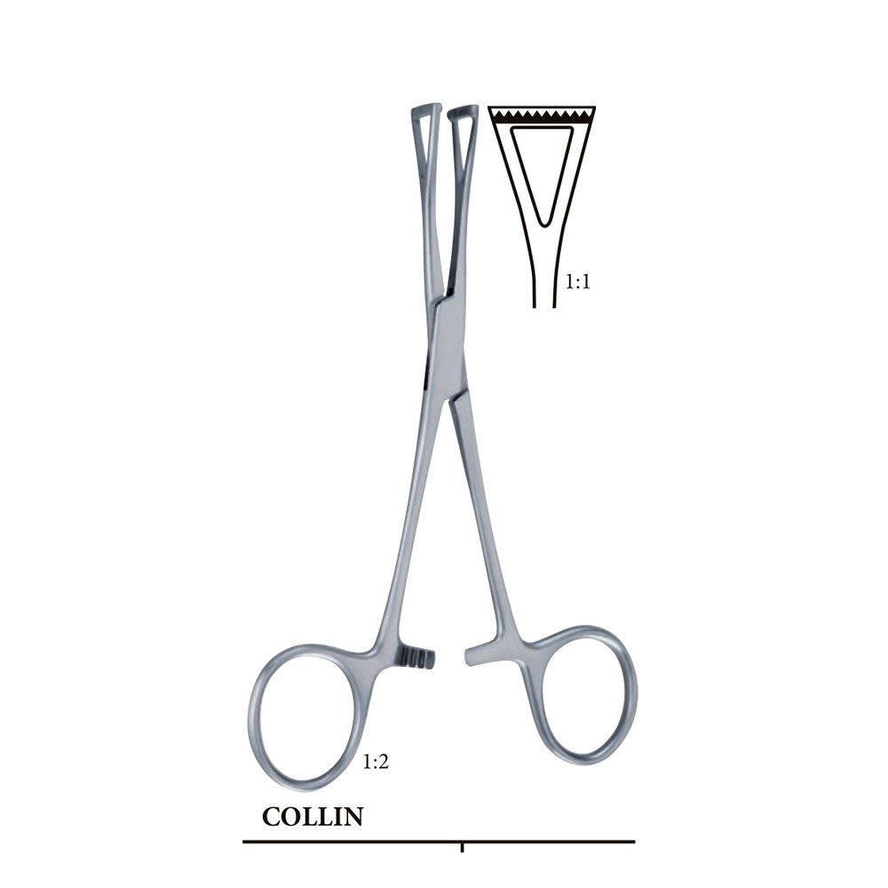 COLLIN 140mm 14cm HAEMOSTATIC FORCEPS 1 HF 04-180-01