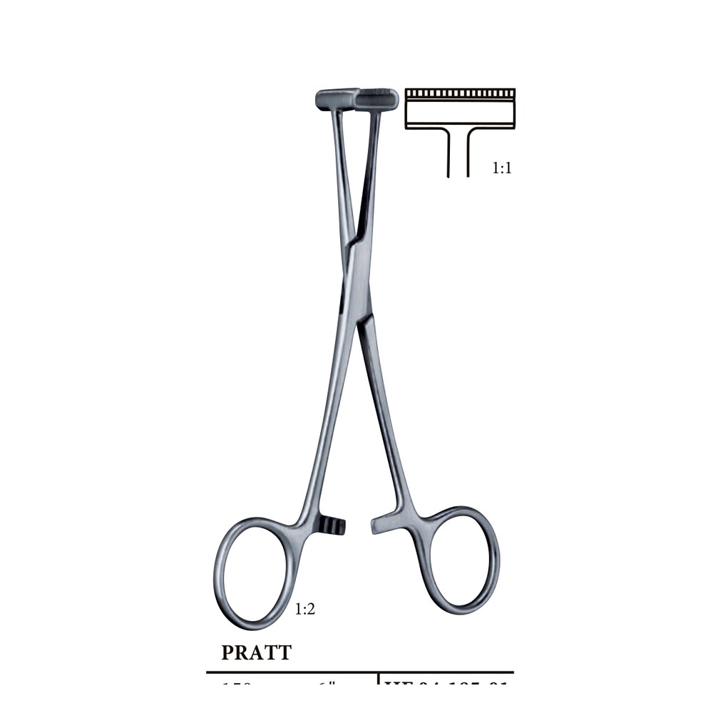 PRATT 150mm 15cm HAEMOSTATIC FORCEPS 1 HF 04-185-01