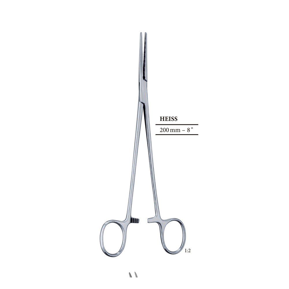 HEISS 200mm 20cm HAEMOSTATIC FORCEPS 1 HF 04-215-01