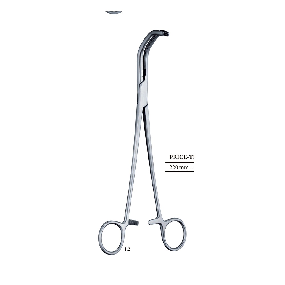PRICE - THOMAS Pins left 220mm 22cm Bronches- and vascular clamps 1 HF 04-490-01
