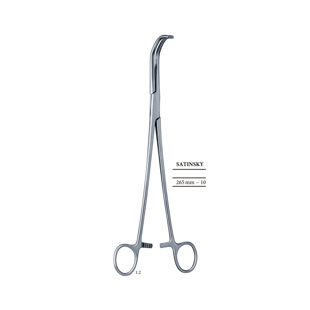 SATINSKY 265mm 26.5cm Bronches- and vascular clamps 1 HF 04-511-01