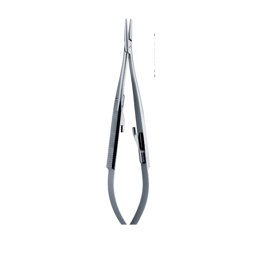 Castroviejo-Jacobson Micro Needle Holder — Smooth Jaws, Straight, Without Ratchet, 20 cm (20.0 cm) 1 NH 10-240-04