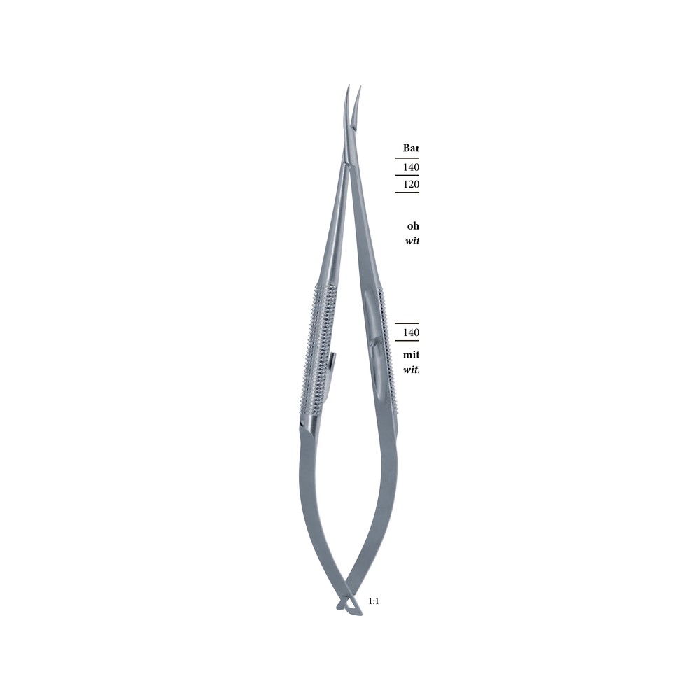 Barraquer Micro Needle Holder — Straight Diamond Variant, With Ratchet, x=8mm 1 NH 10-658-01