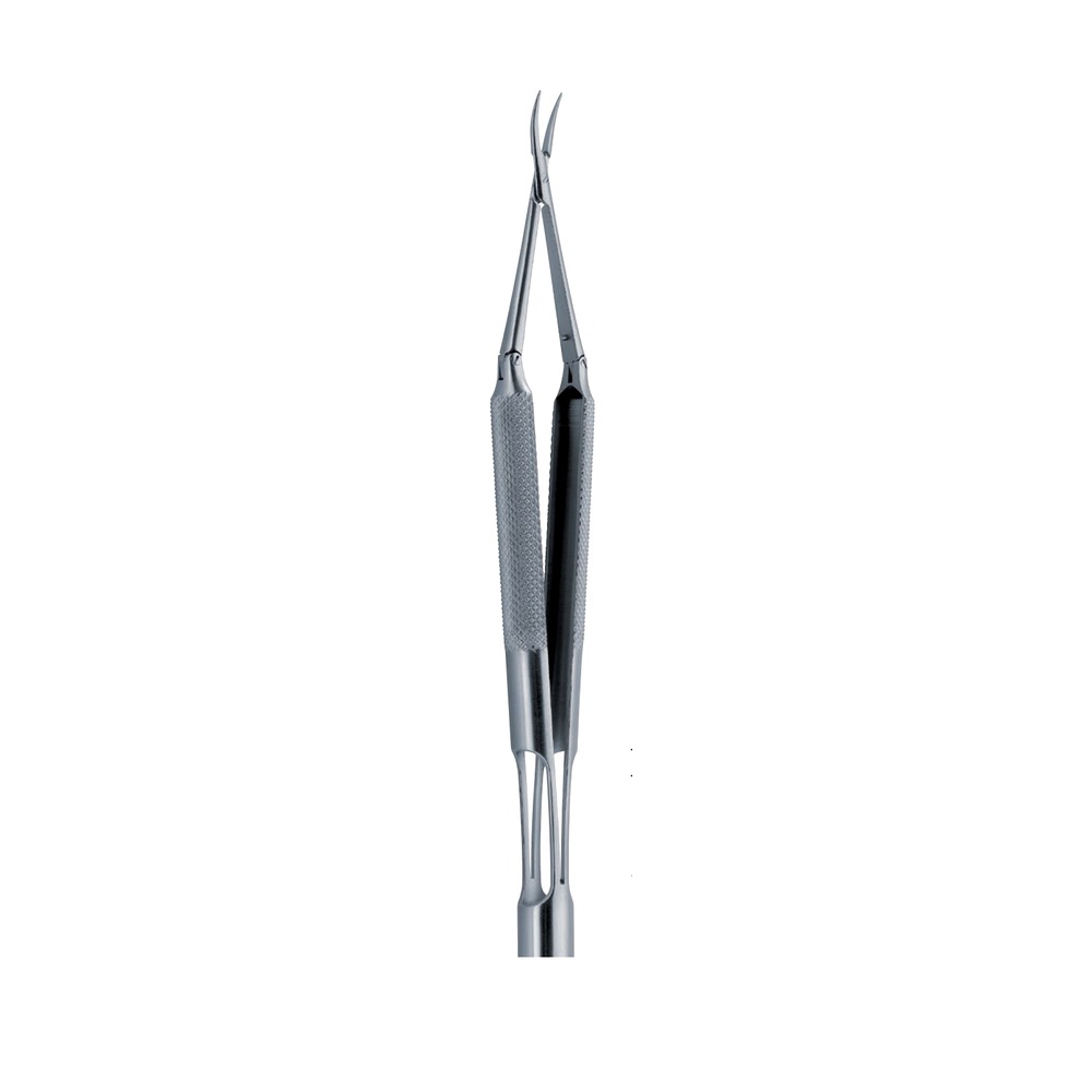 x = 9 mm, without ratchet, curved Micro needle holders with round handle 1 NH 10-660-01