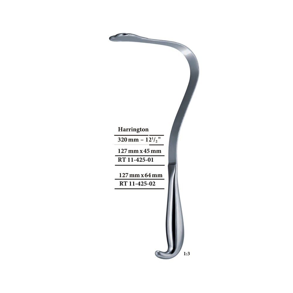 Harrington x = 127 mm x 45 mm RETRACTORS - Wound Retractors 1 Harrington x = 127 mm x 45 mm RETRACTORS – Wound Retractors