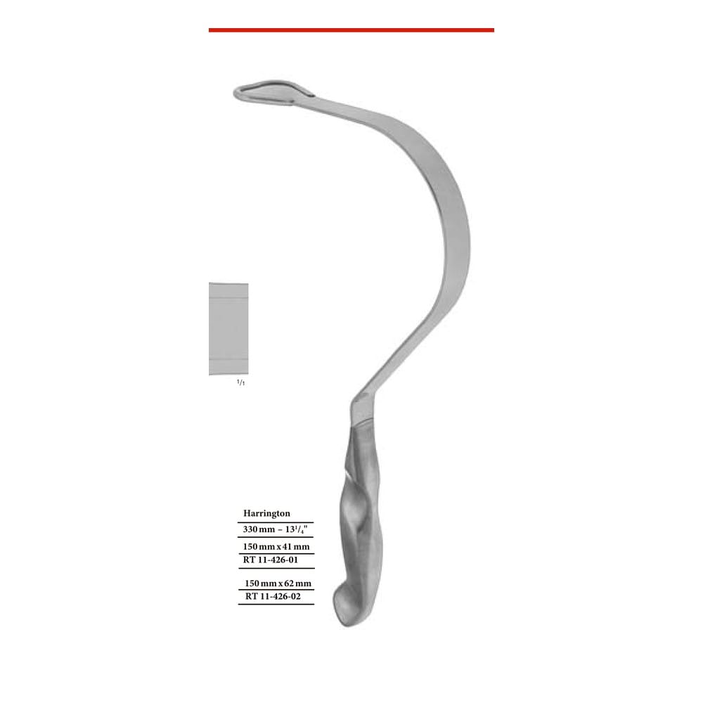 Harrington x = 150mm x 62mm RETRACTORS - Wound Retractors 1 Harrington x = 150mm x 62mm RETRACTORS – Wound Retractors