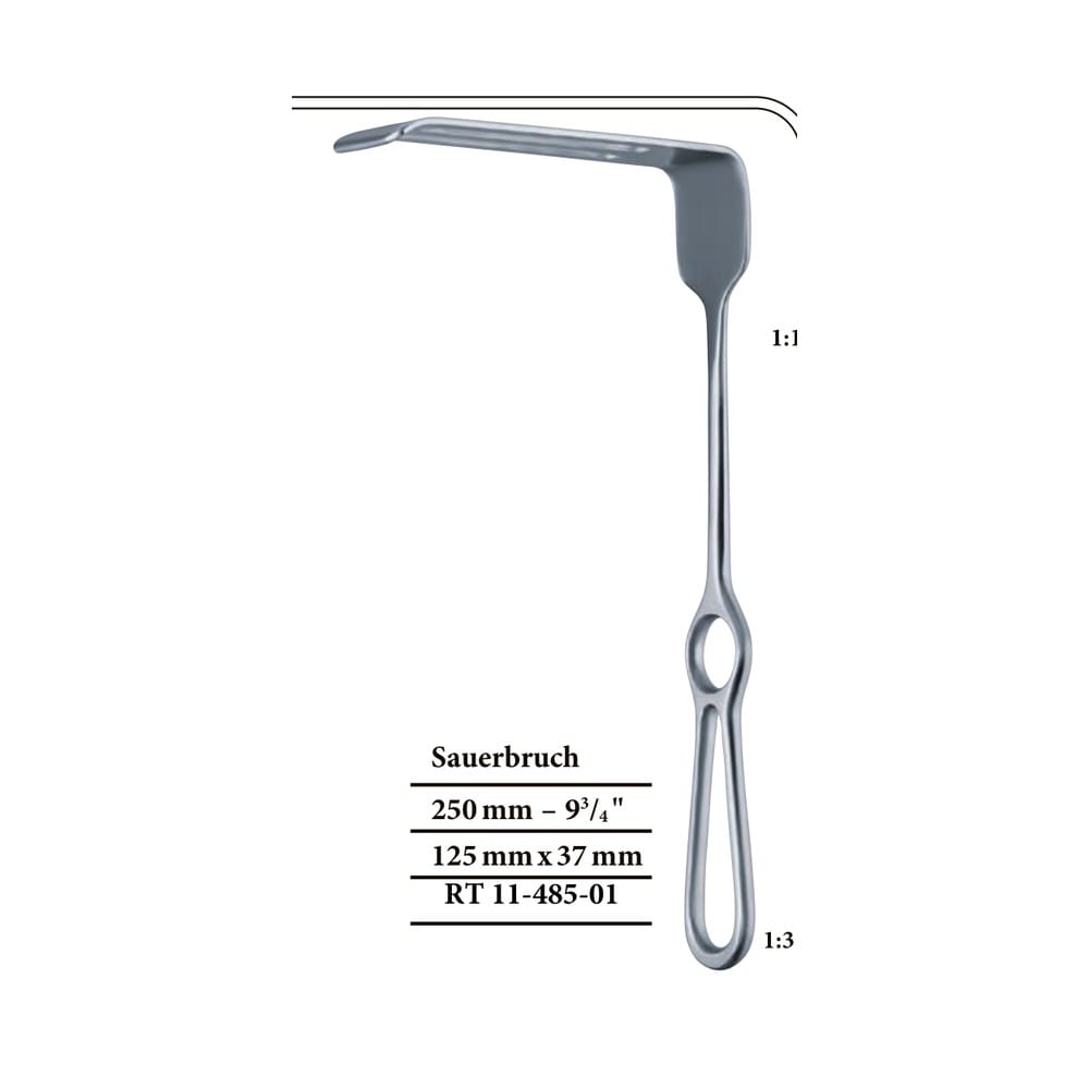 Sauerbruch x = 125 mm x 37 mm RETRACTORS - Wound Retractors 1 Sauerbruch x = 125 mm x 37 mm RETRACTORS – Wound Retractors