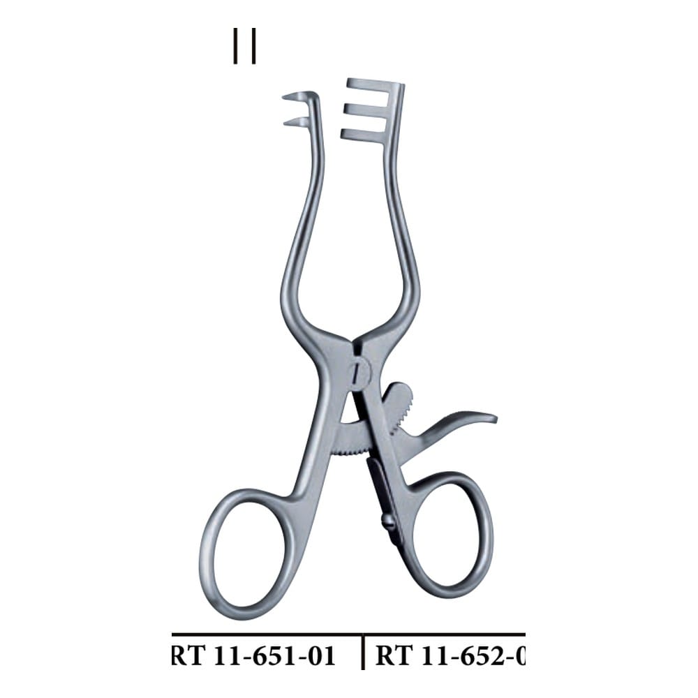 Weitlaner-Loktite a = 17 mm ? b = 17 mm, sharp Self-retaining Retractors 1 Weitlaner-Loktite a = 17 mm ? b = 17 mm, sharp Self-retaining Retractors