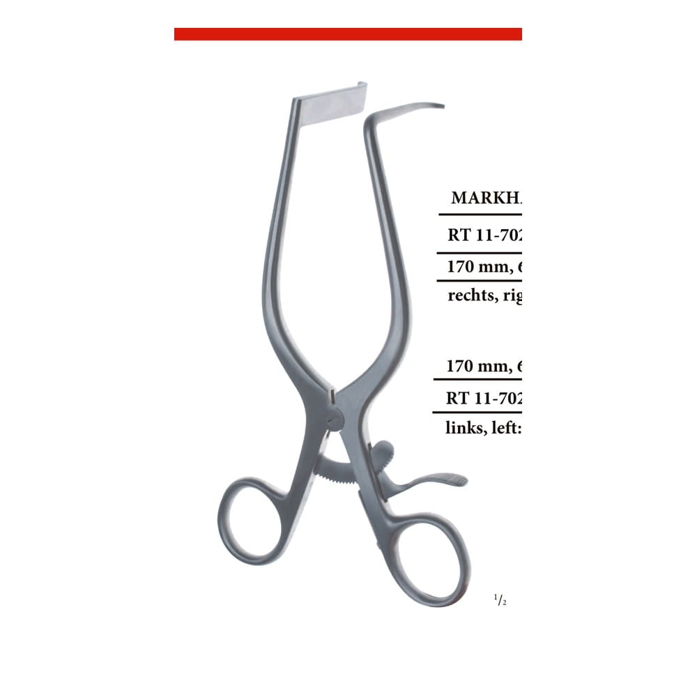 Markham-Meyerding left: 60 x 100 mm Self-retaining Retractors 1 Markham-Meyerding left: 60 x 100 mm Self-retaining Retractors