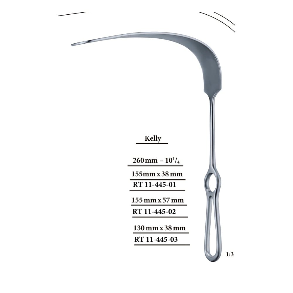 Kelly x = 155mm x 38 mm RETRACTORS - Wound Retractors 1 RT 11-445-01
