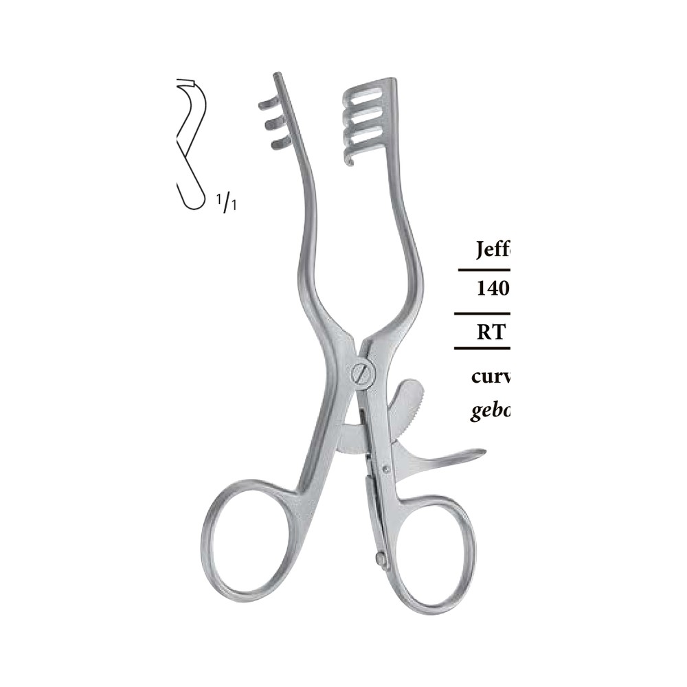 Jefferson curved, blunt Self-retaining Retractors 1 RT 11-666-01
