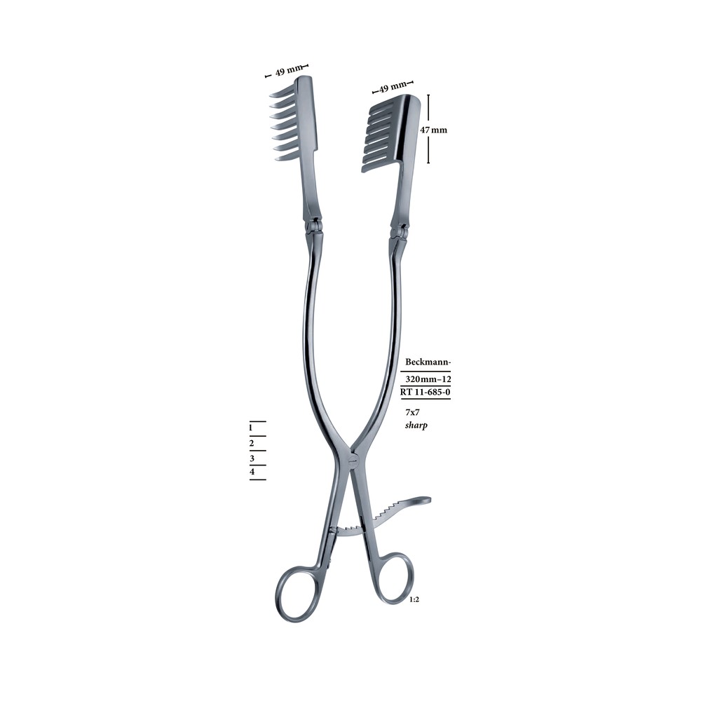 Beckmann-Eaton sharp Self-retaining Retractors 1 RT 11-685-01
