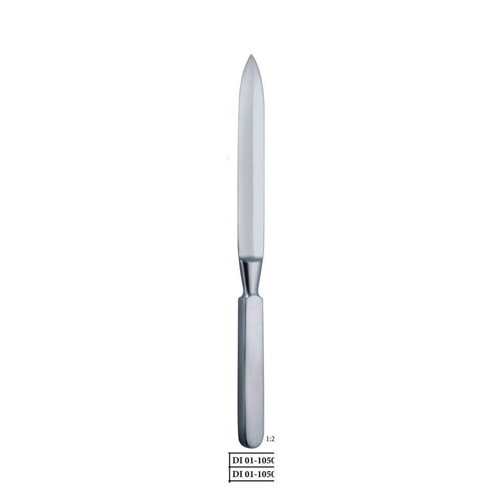 Collin x = 130 mm, double cutting edge SCALPELS,KNIVES-AMPUTATION/RESECTION KNIVES 1 Collin x = 130 mm, double cutting edge SCALPELS,KNIVES-AMPUTATION/RESECTION KNIVES