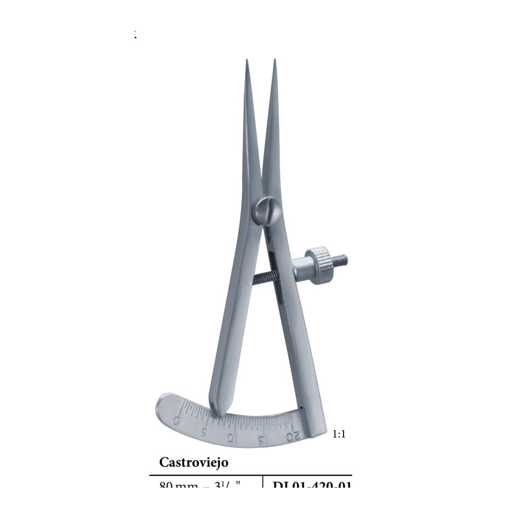 Castroviejo 80 mm 8 cm Measuring instruments 1 Castroviejo 80 mm 8 cm Measuring instruments
