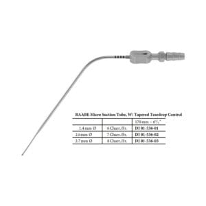 Raabe Micro Suction 8 Fr 2.7mm — Large-Field Cerebrovascular
