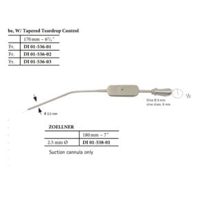 VERHOEVEN x =0.7 mm, 18 swg, cannulae with LUER cone 100 mm 170 mm 17 cm ASPIRATION, PROBES - SUCTION TUBES