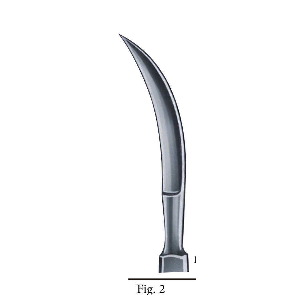 Dieffebach fig. 2 160 mm 16 cm SCALPELS, KNIVES - OPERATING KNIVES 1 Dieffebach fig. 2 160 mm 16 cm SCALPELS, KNIVES – OPERATING KNIVES