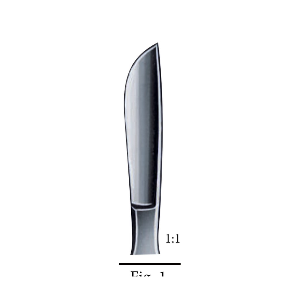 Scalpels fig. 1 SCALPELS, KNIVES - OPERATING KNIVES 1 Scalpels fig. 1 SCALPELS, KNIVES – OPERATING KNIVES