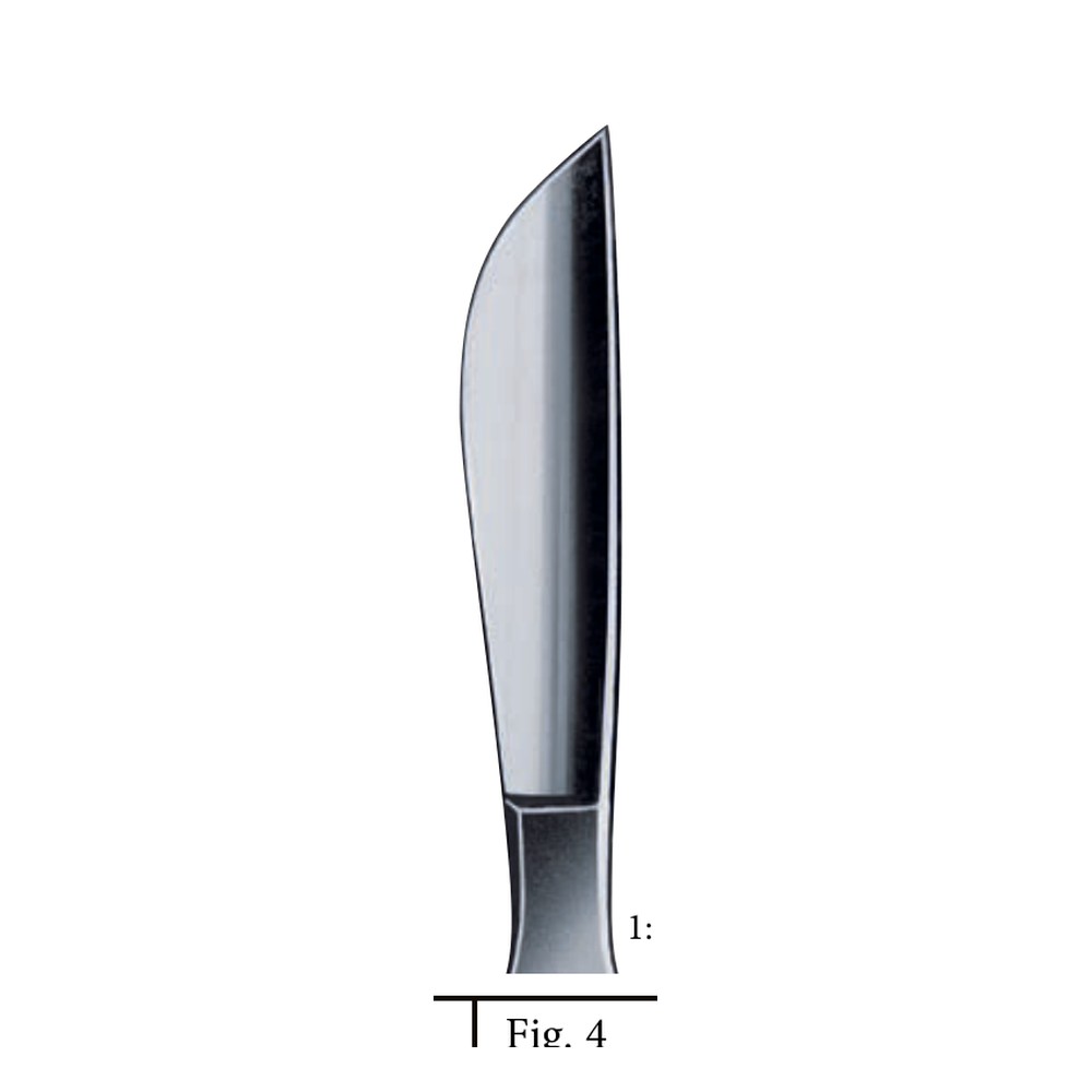 Scalpels fig. 4 SCALPELS, KNIVES - OPERATING KNIVES 1 Scalpels fig. 4 SCALPELS, KNIVES – OPERATING KNIVES