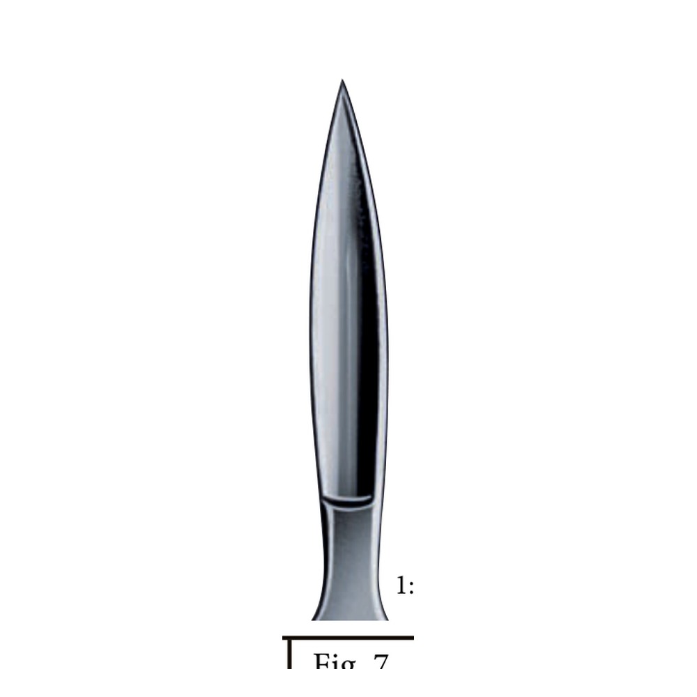 Scalpels fig. 7 SCALPELS, KNIVES - OPERATING KNIVES 1 Scalpels fig. 7 SCALPELS, KNIVES – OPERATING KNIVES