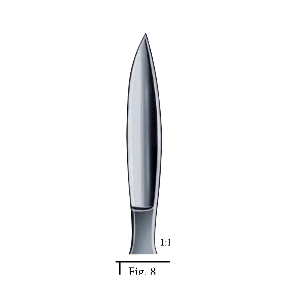 Scalpels fig. 8 SCALPELS, KNIVES - OPERATING KNIVES 1 Scalpels fig. 8 SCALPELS, KNIVES – OPERATING KNIVES