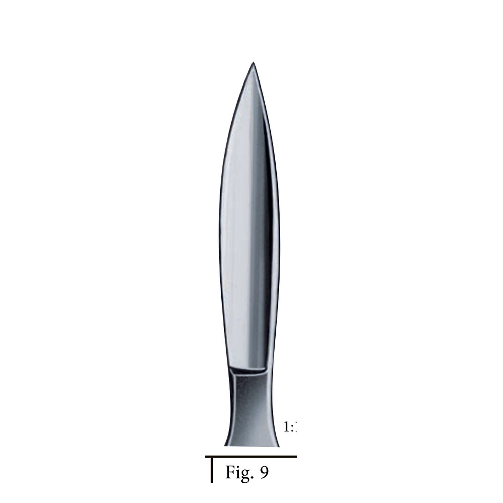 Scalpels fig. 9 SCALPELS, KNIVES - OPERATING KNIVES 1 Scalpels fig. 9 SCALPELS, KNIVES – OPERATING KNIVES