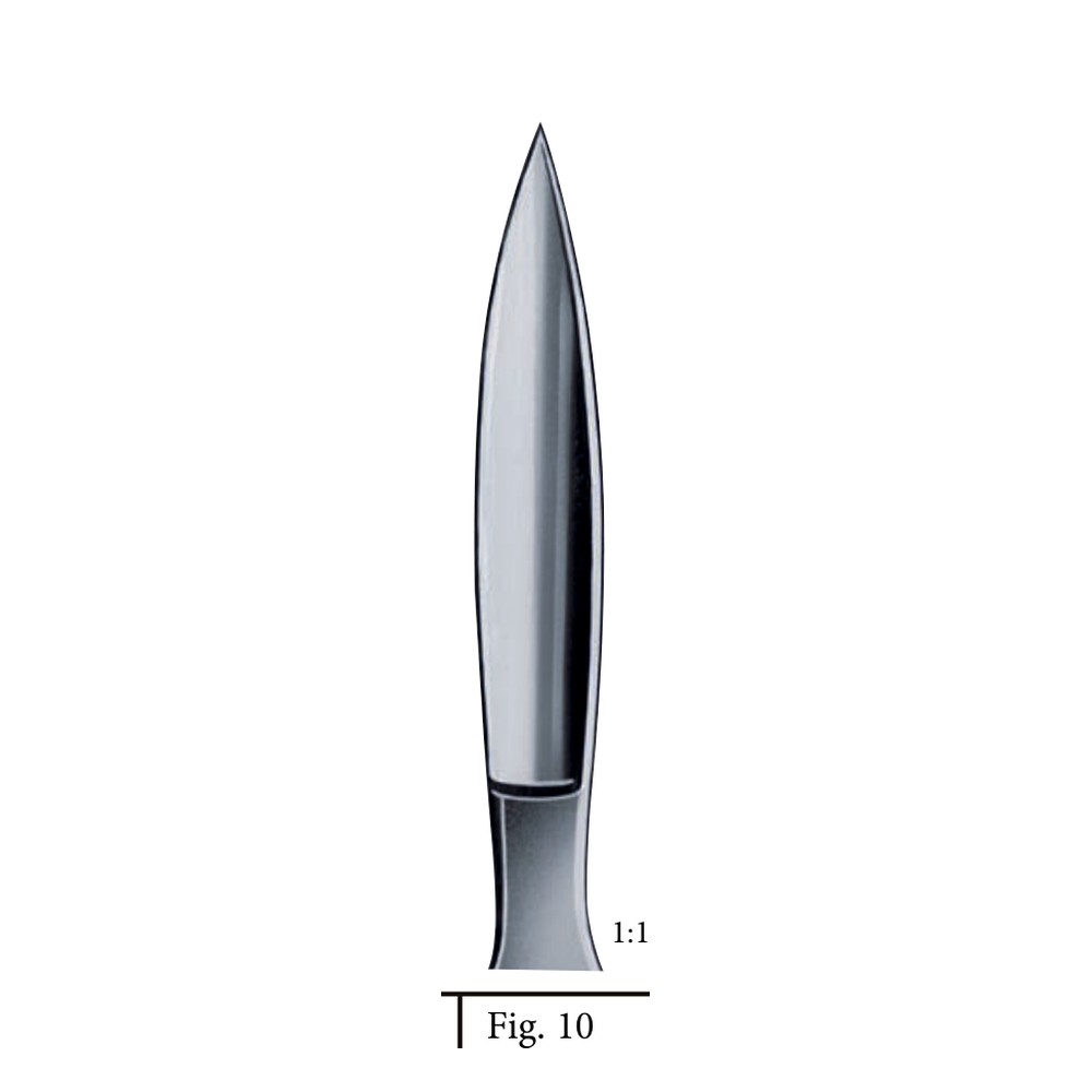 Scalpels fig. 10 SCALPELS, KNIVES - OPERATING KNIVES 1 Scalpels fig. 10 SCALPELS, KNIVES – OPERATING KNIVES
