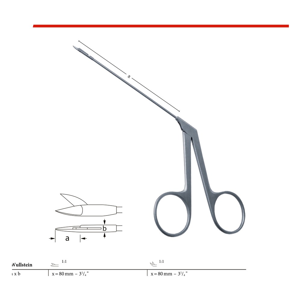 Wullstein x = 4.0mm x 0.8mm, curved to left, sharp/sharp 80mm 1 Wullstein x = 4.0mm x 0.8mm, curved to left, sharp/sharp 80mm