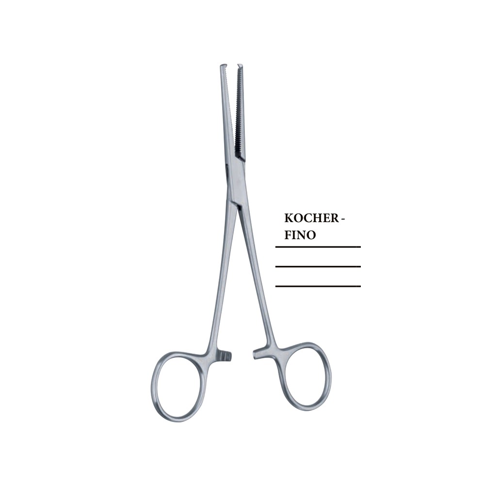 Kocher-Fino Hemostatic Forceps — 160 mm (16 cm) 1 Kocher-Fino Hemostatic Forceps — 160 mm (16 cm)