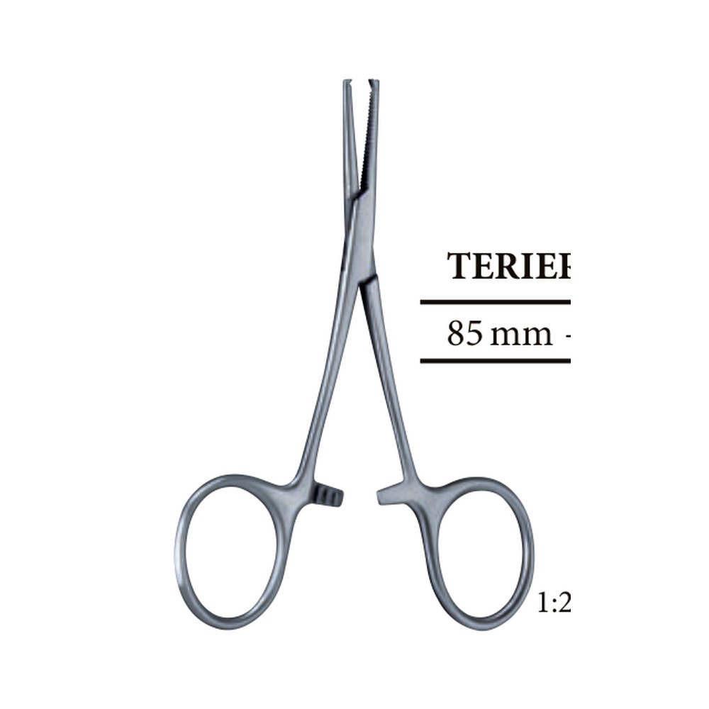 Terrier Hemostatic Forceps — 85 mm (8.5 cm) 1 Terrier Hemostatic Forceps — 85 mm (8.5 cm)