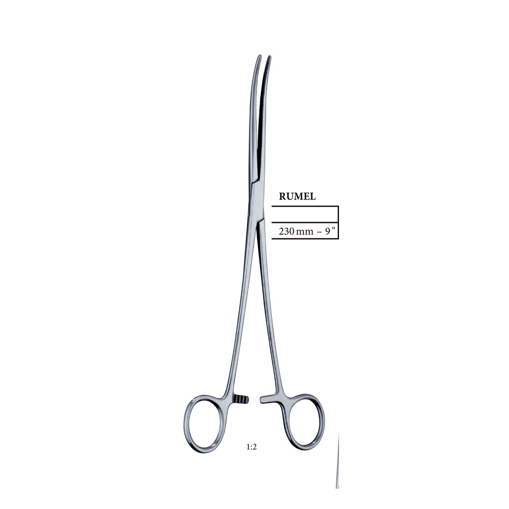 RUMEL 230mm 23cm HAEMOSTATIC FORCEPS 1 RUMEL 230mm 23cm HAEMOSTATIC FORCEPS