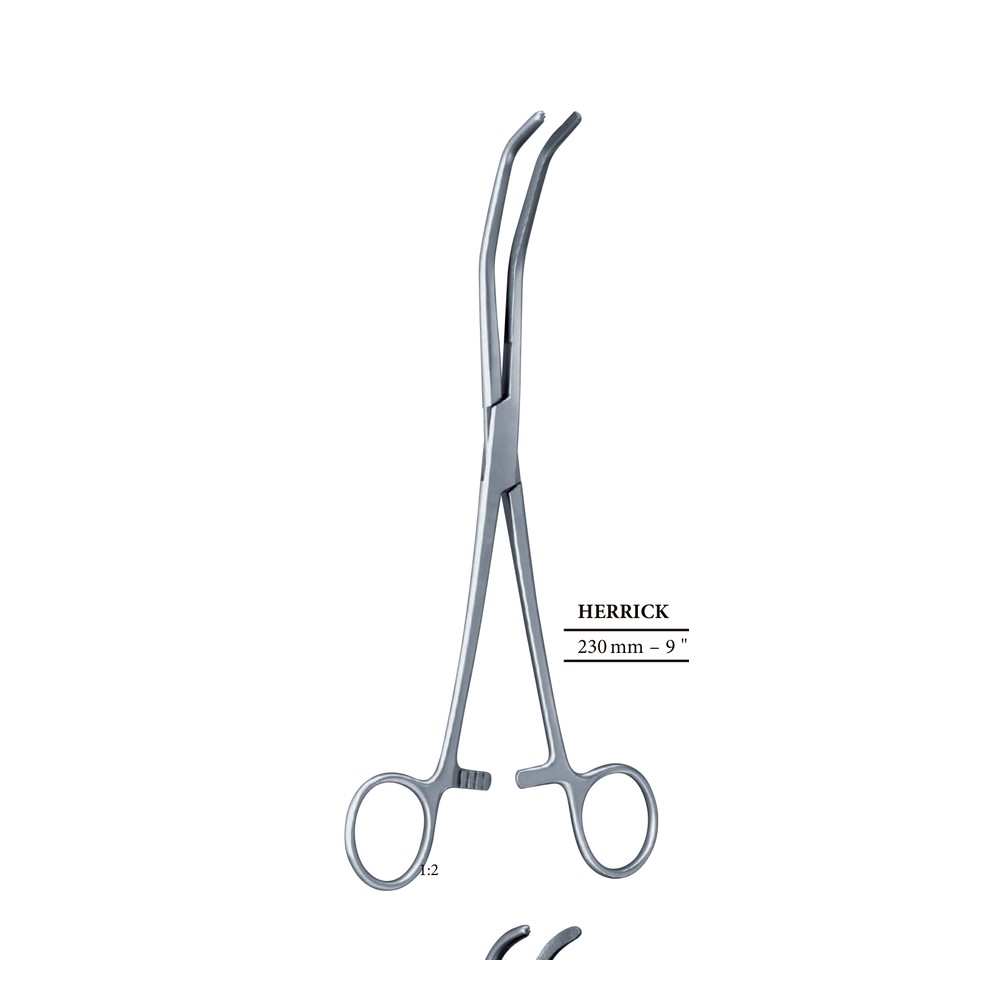 HERRICK 230mm 23cm Kidney pedicle forceps 1 HERRICK 230mm 23cm Kidney pedicle forceps