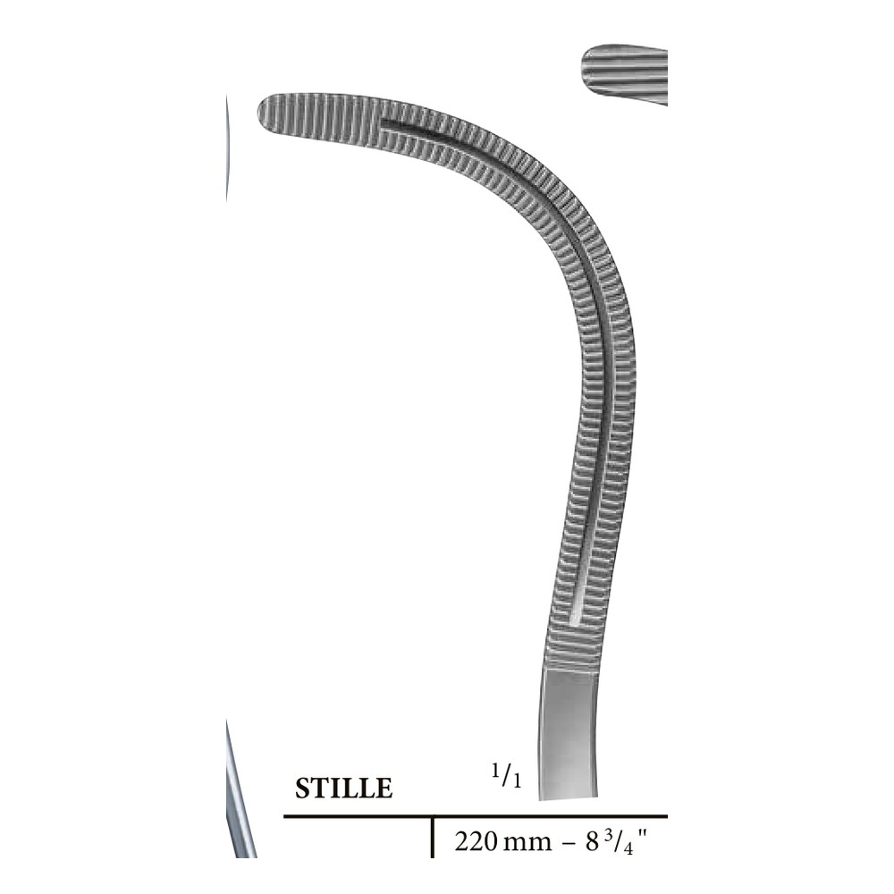 STILLE 220mm 22cm Kidney pedicle forceps 1 STILLE 220mm 22cm Kidney pedicle forceps