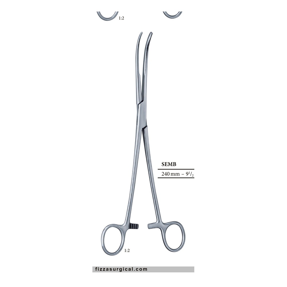 SEMB 240mm 24cm Bronches- and vascular clamps 1 SEMB 240mm 24cm Bronches- and vascular clamps