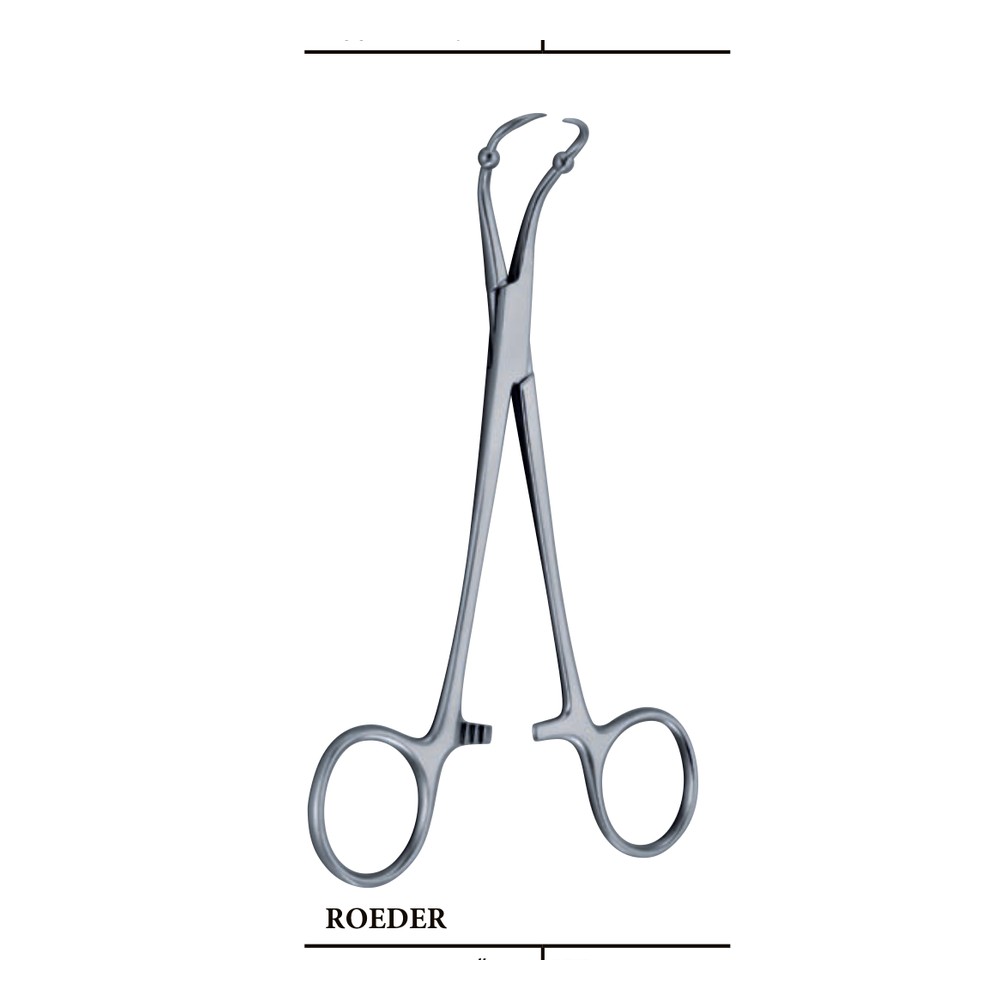 ROEDER 150mm 15cm Towel forceps 1 ROEDER 150mm 15cm Towel forceps