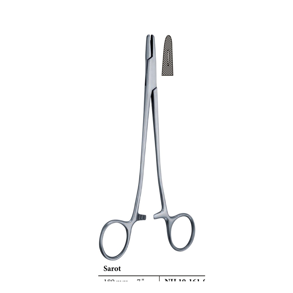 Sarot Needle Holder — Pulmonary-Resection 26 cm 1 Sarot Needle Holder — Pulmonary-Resection 26 cm