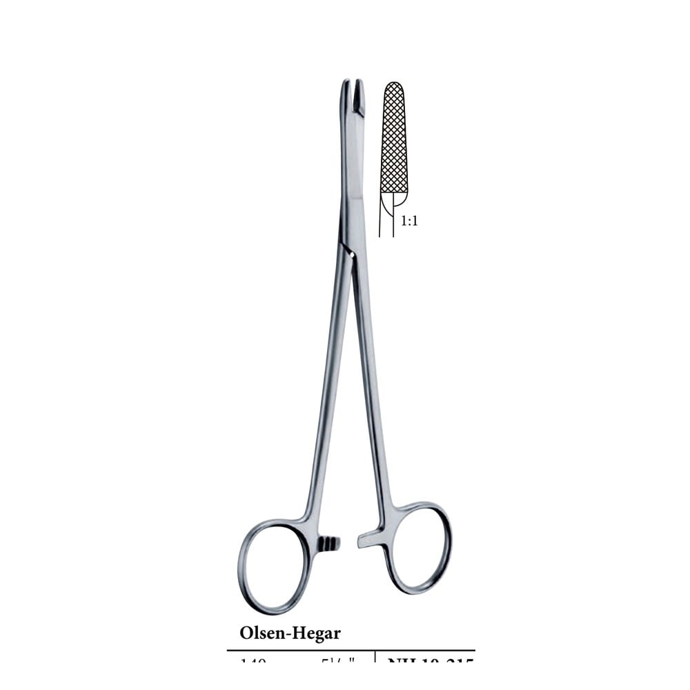 Combination Needle Holders: Olsen-Hegar vs Gillies 1 Olsen-Hegar Needle Holder + Scissor — 14 cm (14.0 cm)