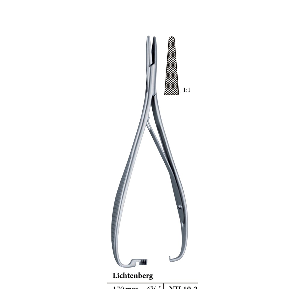 Castroviejo-Jacobson Micro Needle Holder — Smooth Jaws, Curved, With Ratchet, 18 cm (18.0 cm) 1 Castroviejo-Jacobson Micro Needle Holder — Smooth Jaws, Curved, With Ratchet, 18 cm (18.0 cm)