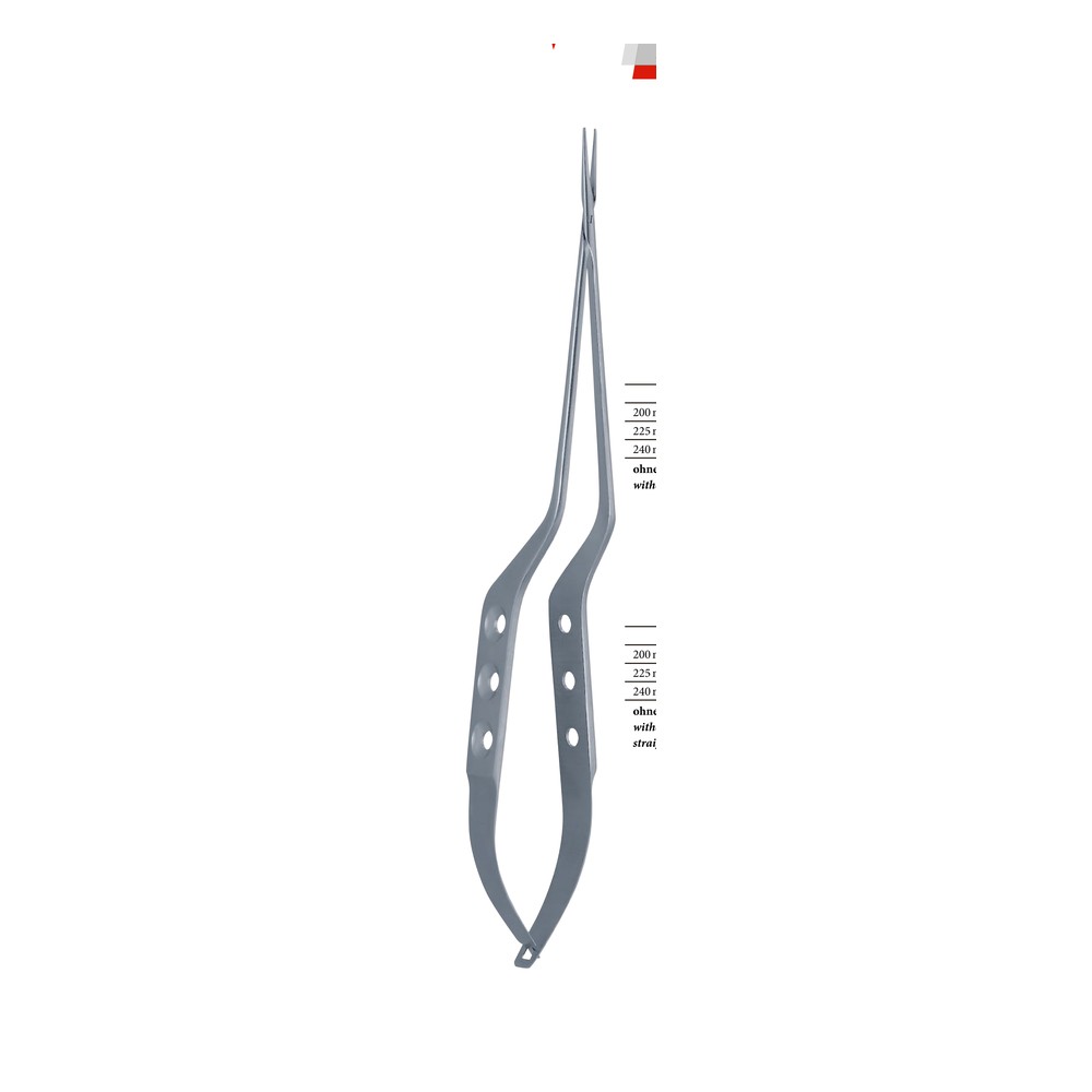 x = 0.9 mm, without ratchet, diamond coated, curved Micro needle holders 1 x = 0.9 mm, without ratchet, diamond coated, curved Micro needle holders