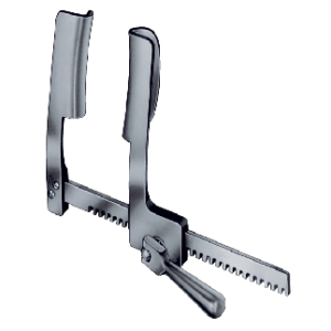 Cooley Aluminium for adults, 180mm Rib retractors