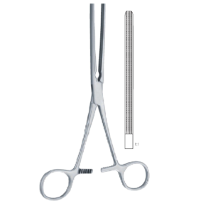 Doyen 210mm - 8 1/4 clamp forceps