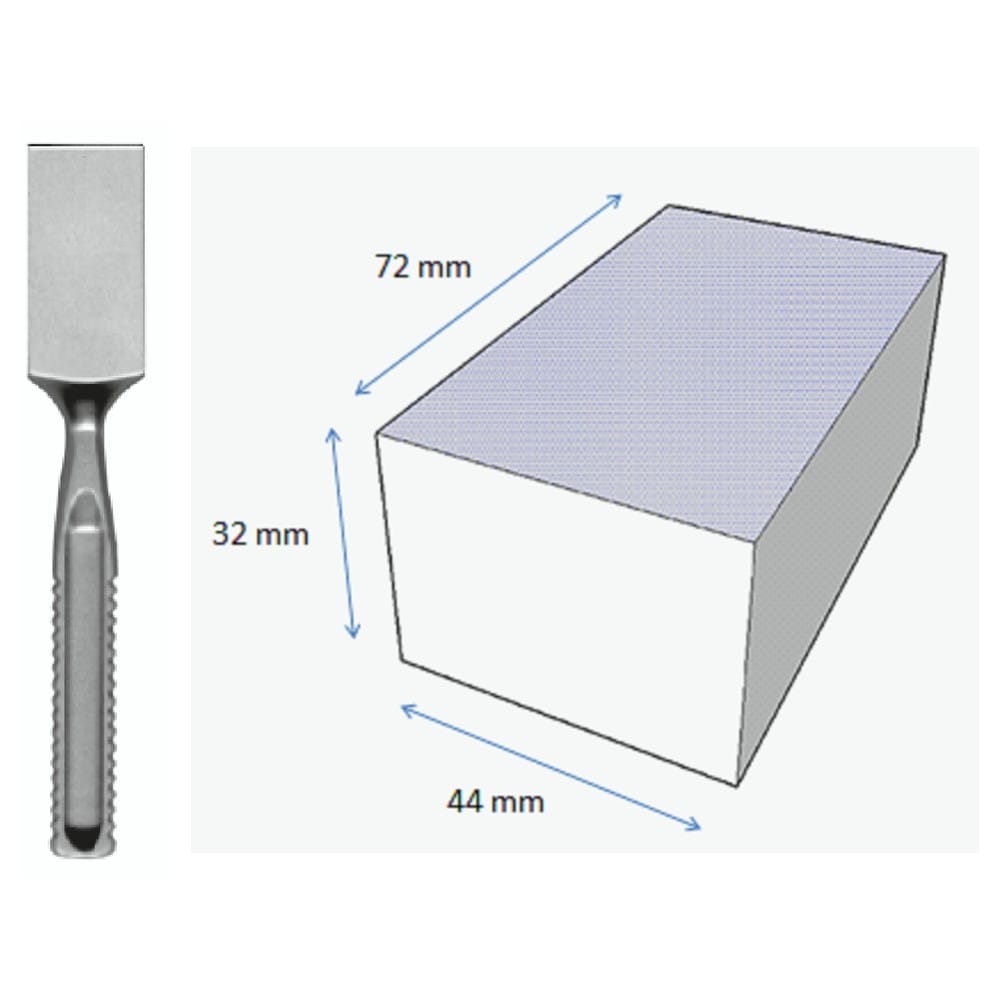 Massive Hammer x = 44x32x72 mm, 750 g 233 mm - Mallets 1 Massive Hammer x = 44x32x72 mm, 750 g 233 mm – Mallets